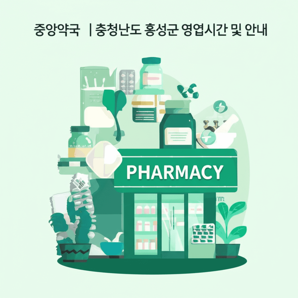 중앙약국 | 충청남도 홍성군 영업시간 및 안내